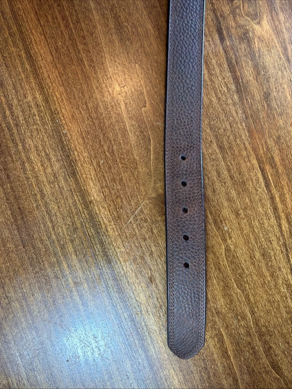 Ariat Men's Brown Leather Belt with Silver Buckle 44